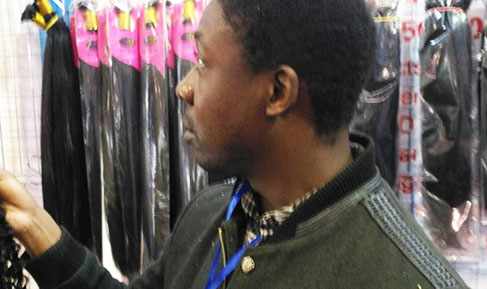 Foreign customers visit